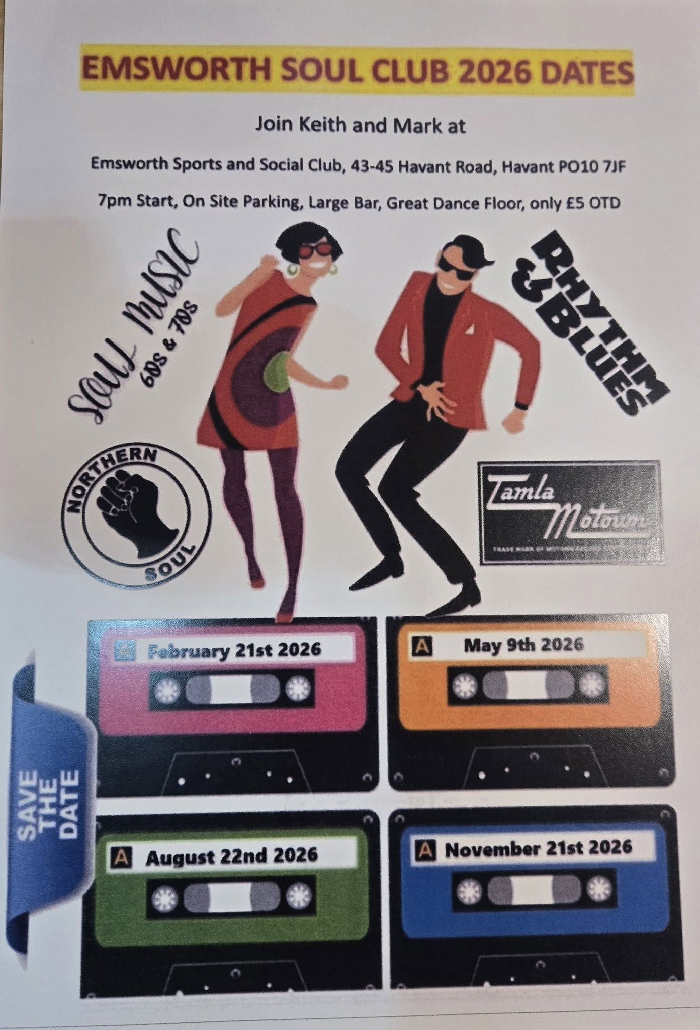Northern Soul Night at Emsworth Sports and Social Club